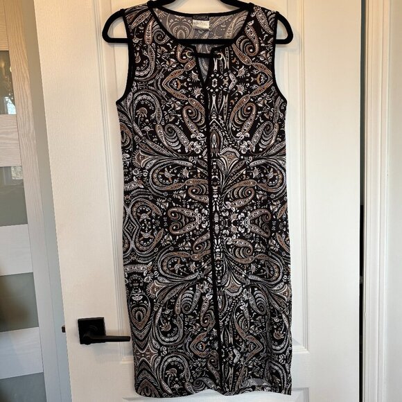 Vintage Clientele Sleeveless Midi Dress Paisley Print - Picture 2 of 9